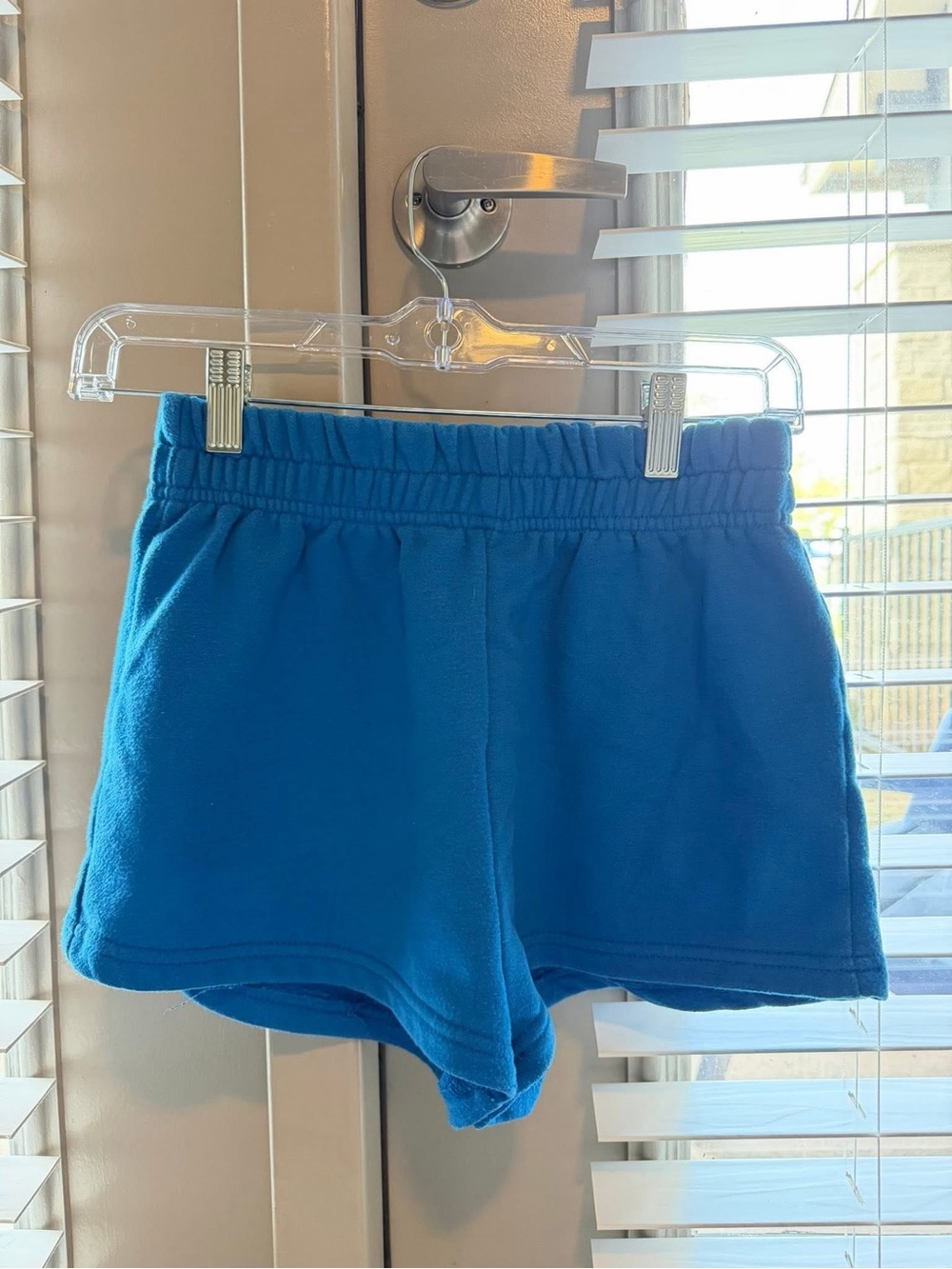Blue Women's Casual Elastic-Waist Shorts